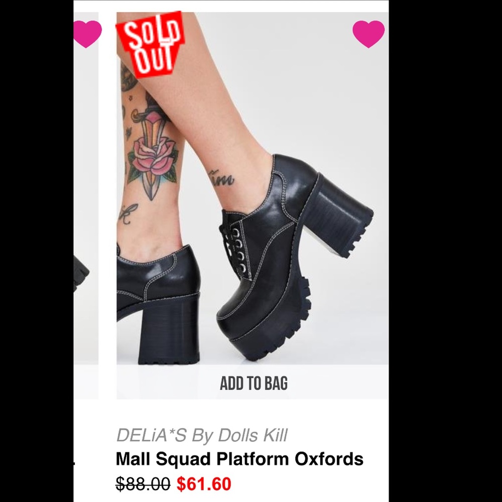 Delias by Dollskill platform oxfords